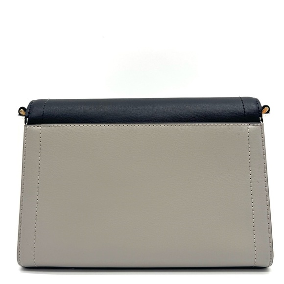 Michael Kors Kinsley leather Medium shoulder Flap Crossbody Bag Optic White - Picture 5 of 9